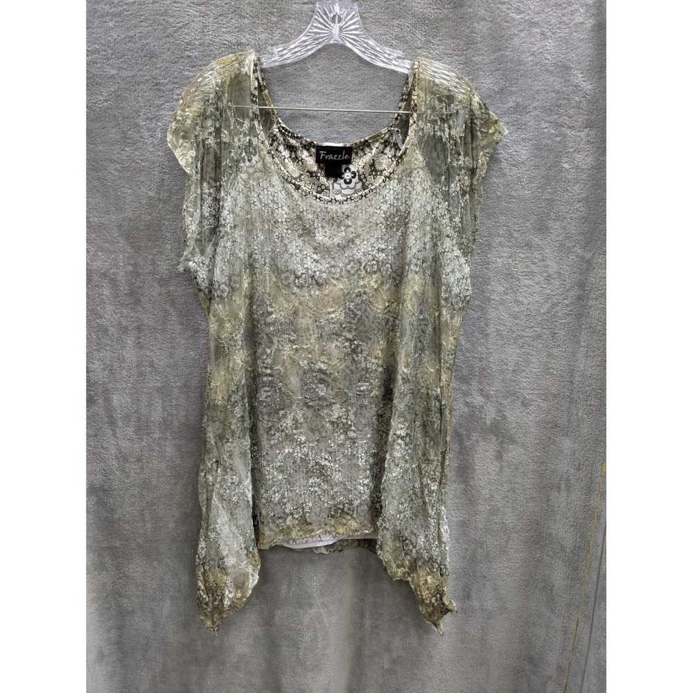 Fairycore Top Women's XL (Estimated) Casual Forestcore Boho Shabby Chic Feminine